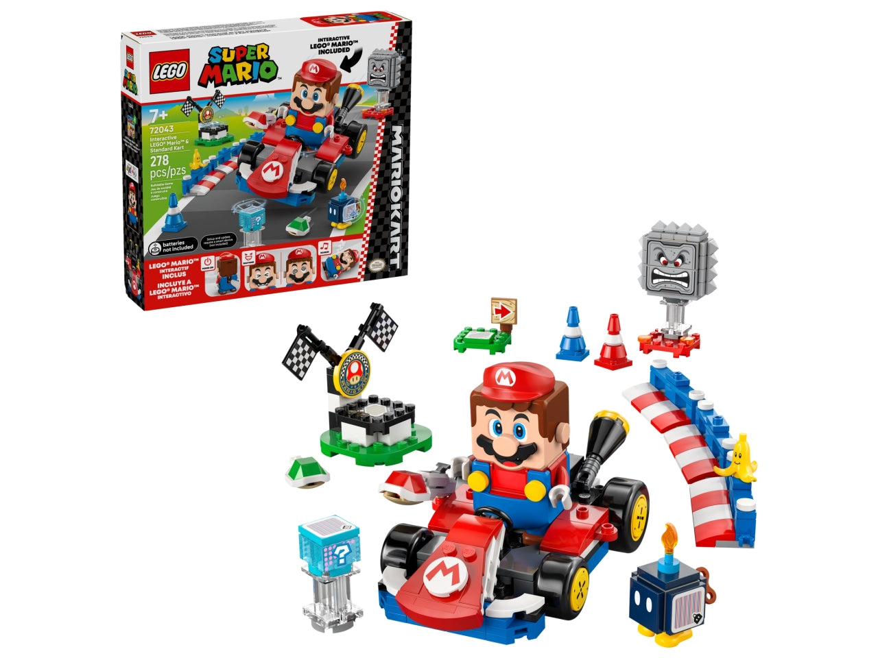 LEGO Mario Kart Mario interattivo e Kart standard