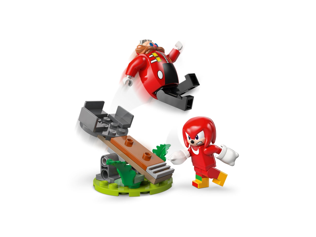 LEGO Knuckles vs. il Mech Egg Crusher del Dr. Eggman