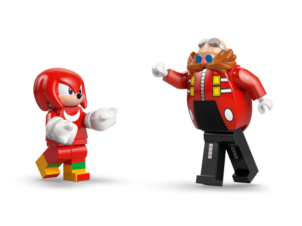 LEGO Knuckles vs. il Mech Egg Crusher del Dr. Eggman
