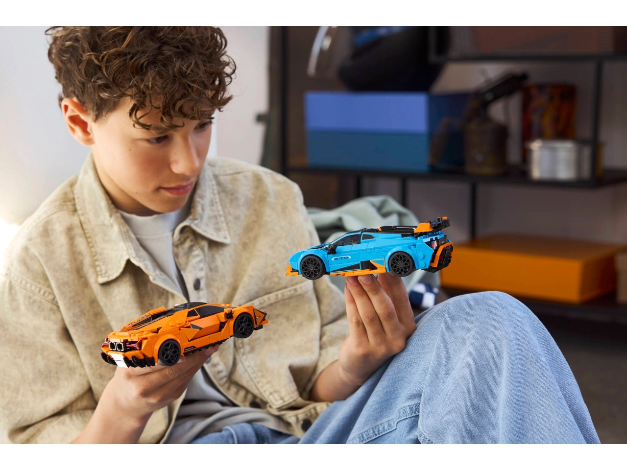 LEGO Lamborghini Revuelto e Huracán STO