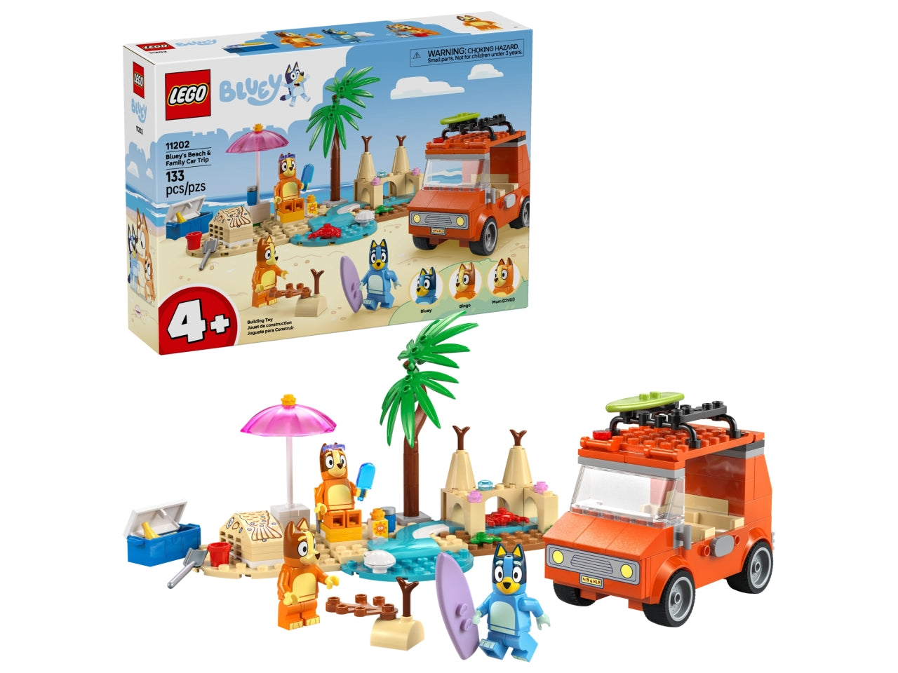 LEGO Vacanza sulla spiaggia della famiglia di Bluey