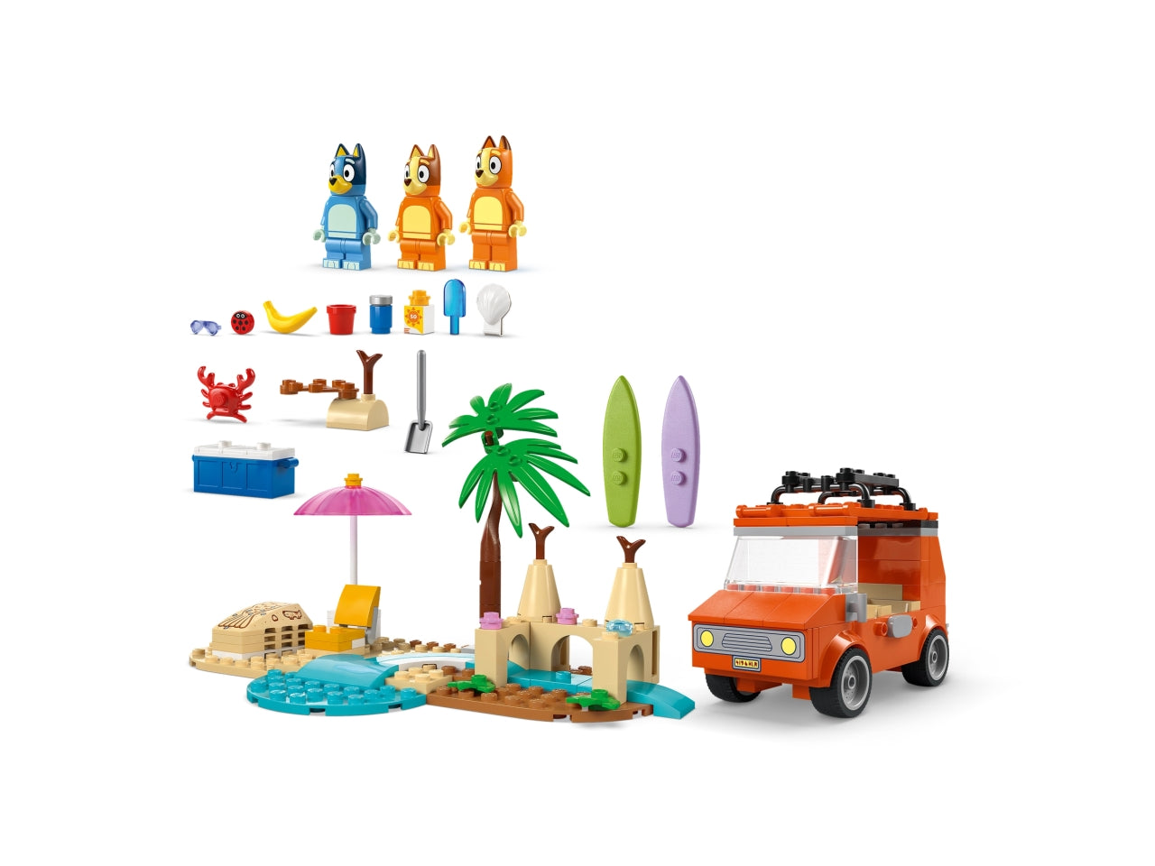 LEGO Vacanza sulla spiaggia della famiglia di Bluey