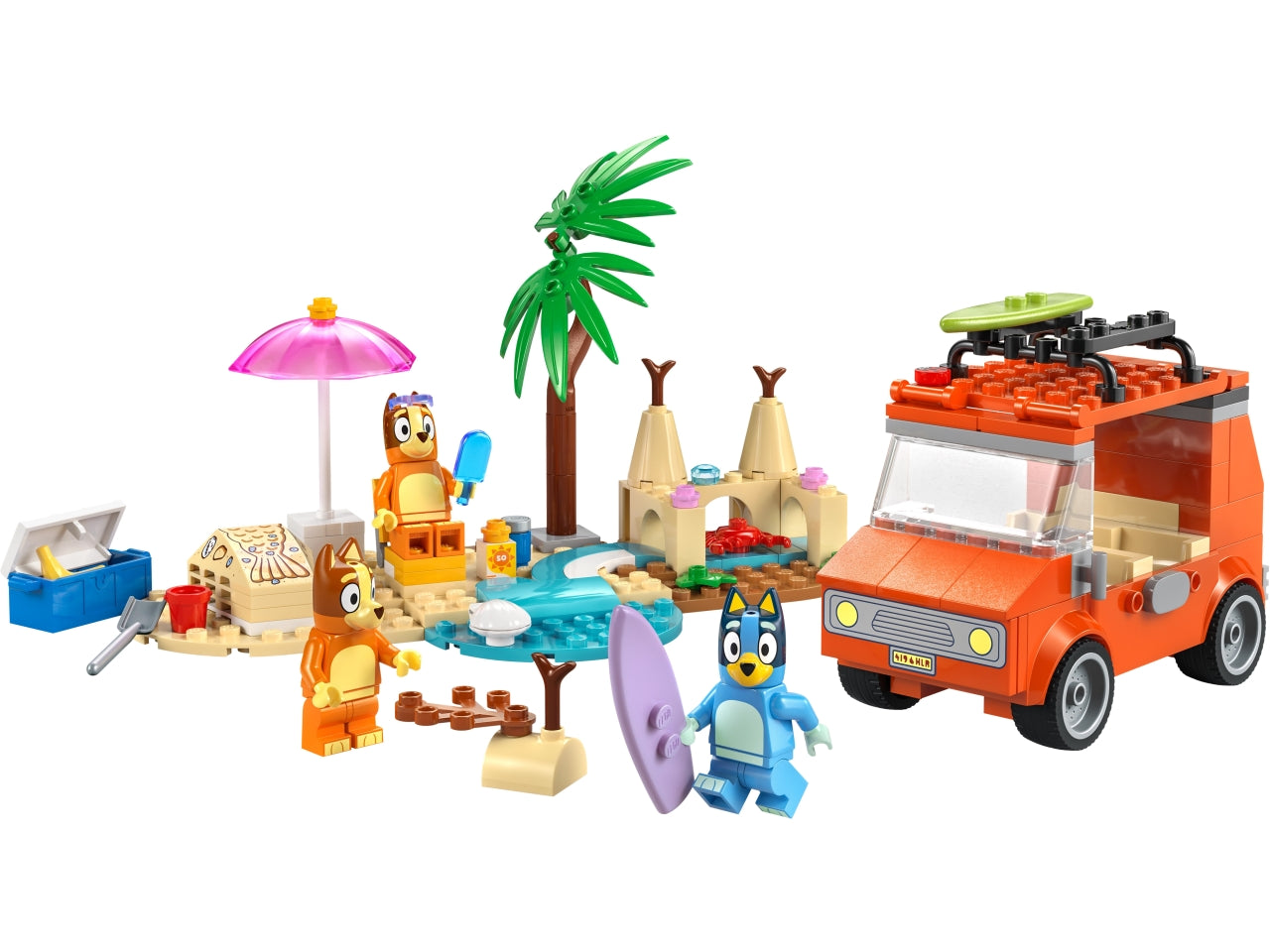 LEGO Vacanza sulla spiaggia della famiglia di Bluey