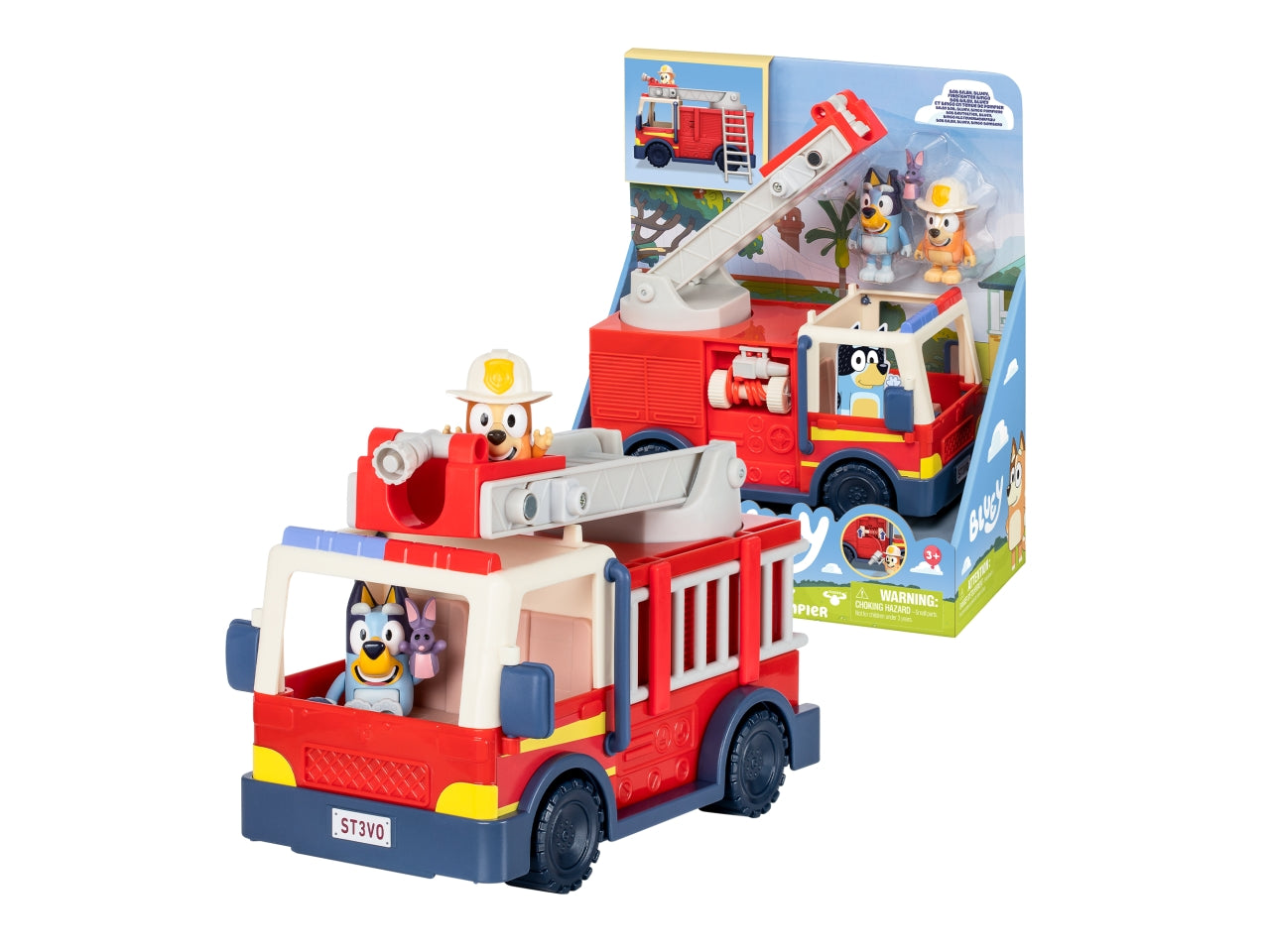 Bluey camion pompieri 25x29x13cm