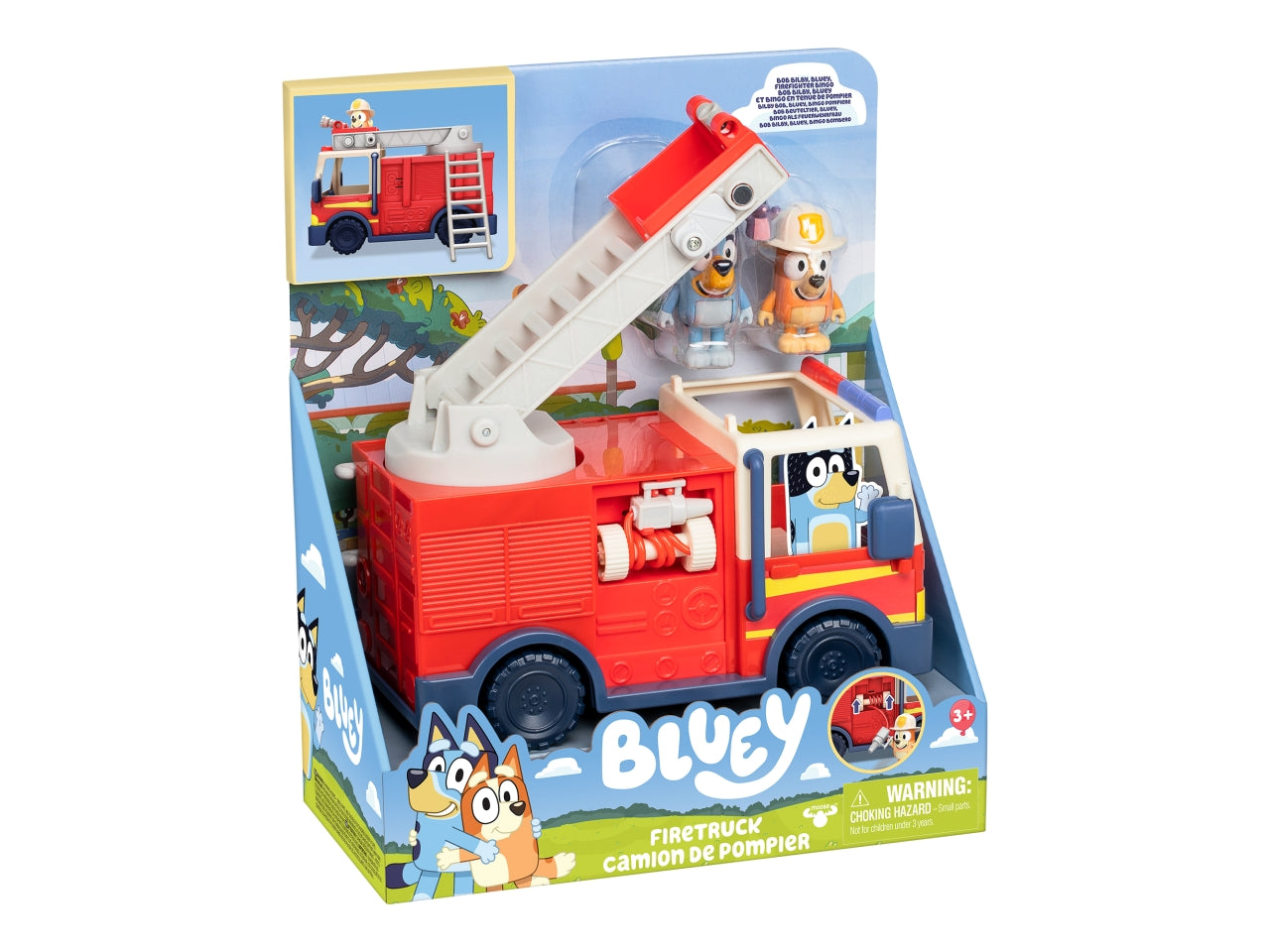 Bluey camion pompieri 25x29x13cm