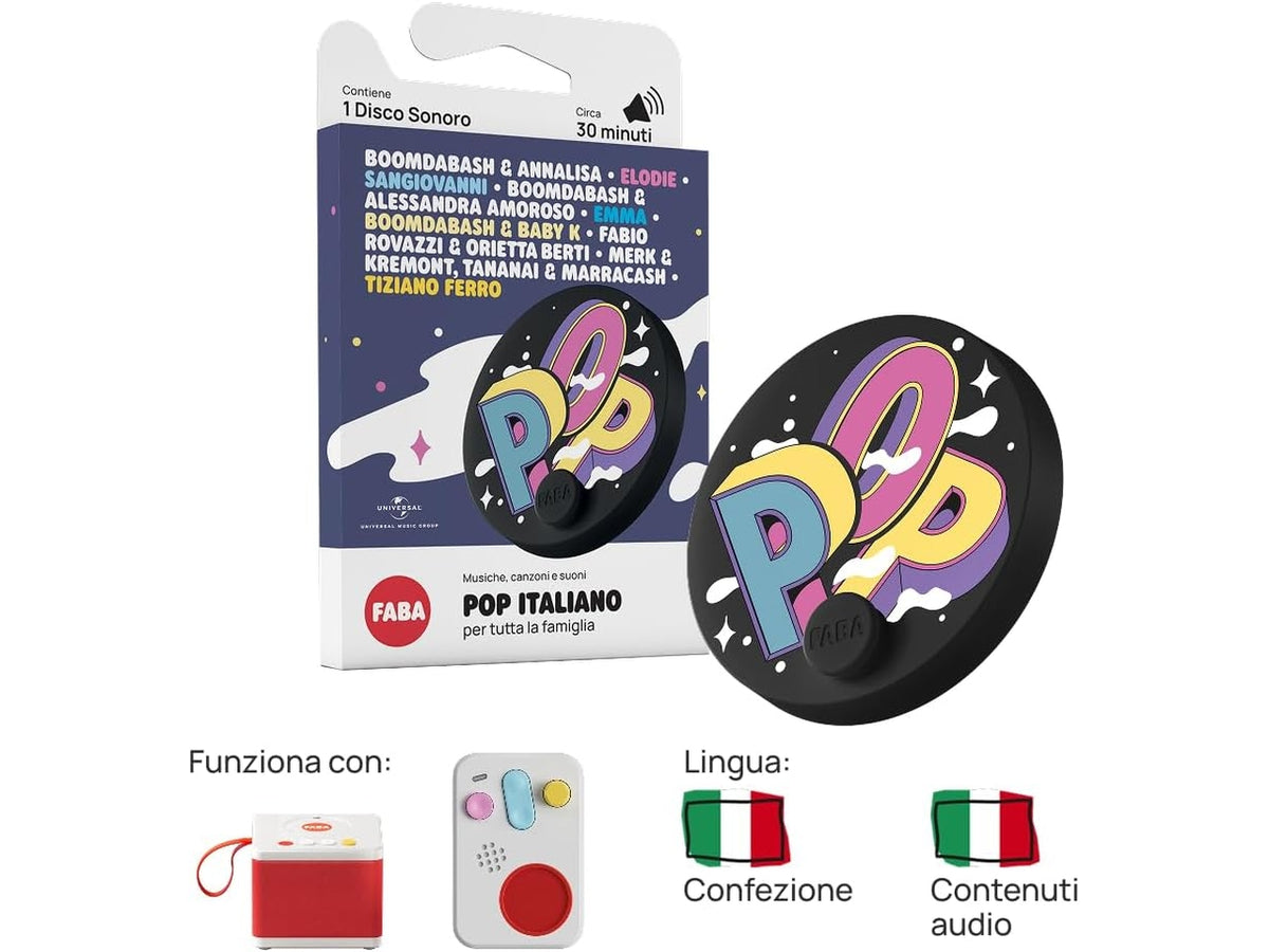 Disco sonoro pop italiano per tutta la famiglia