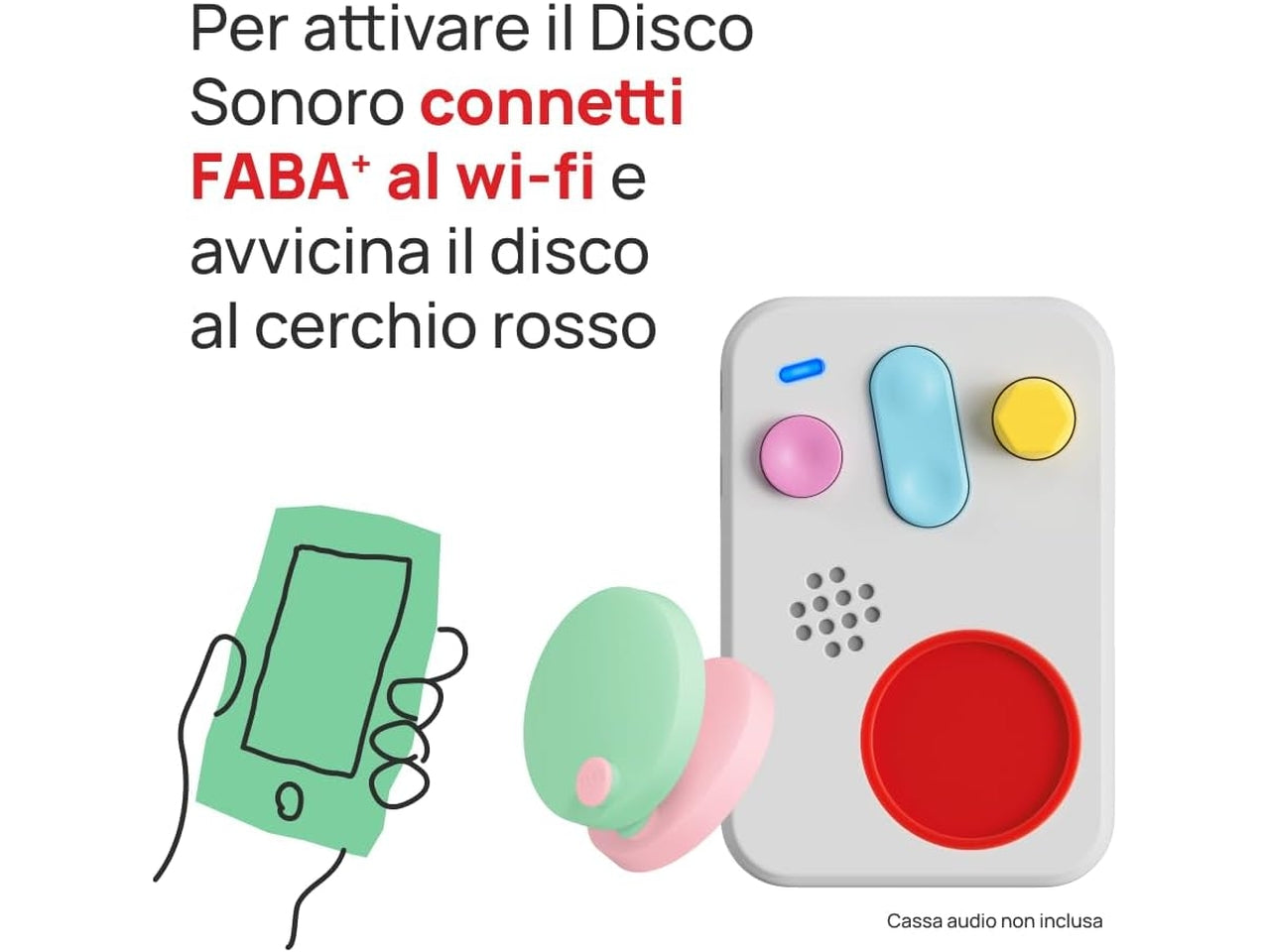 Disco sonoro fabame menta e fragola