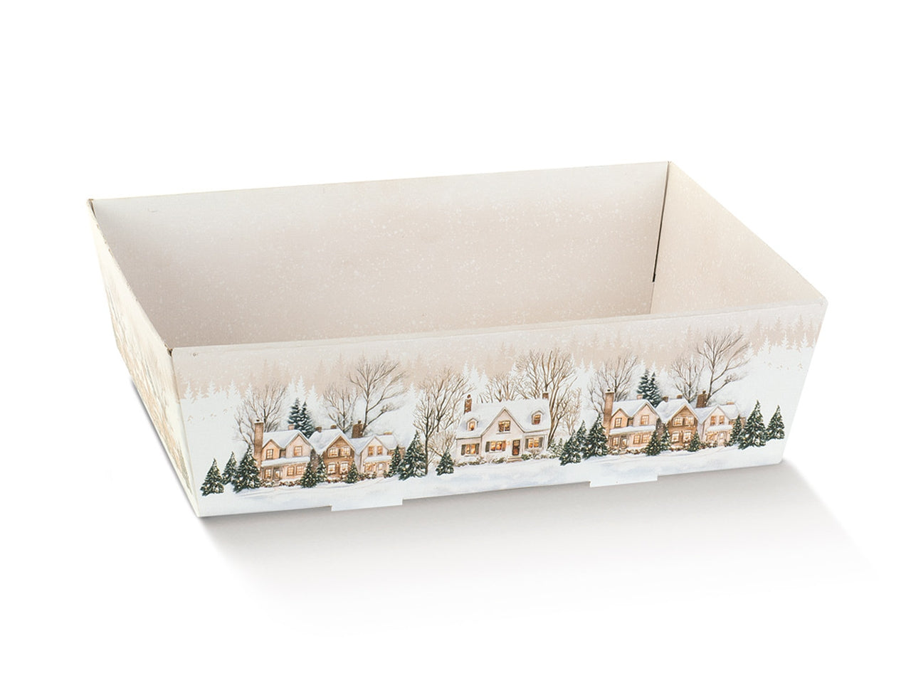 Christmas village vassoio conico 29x21x9cm