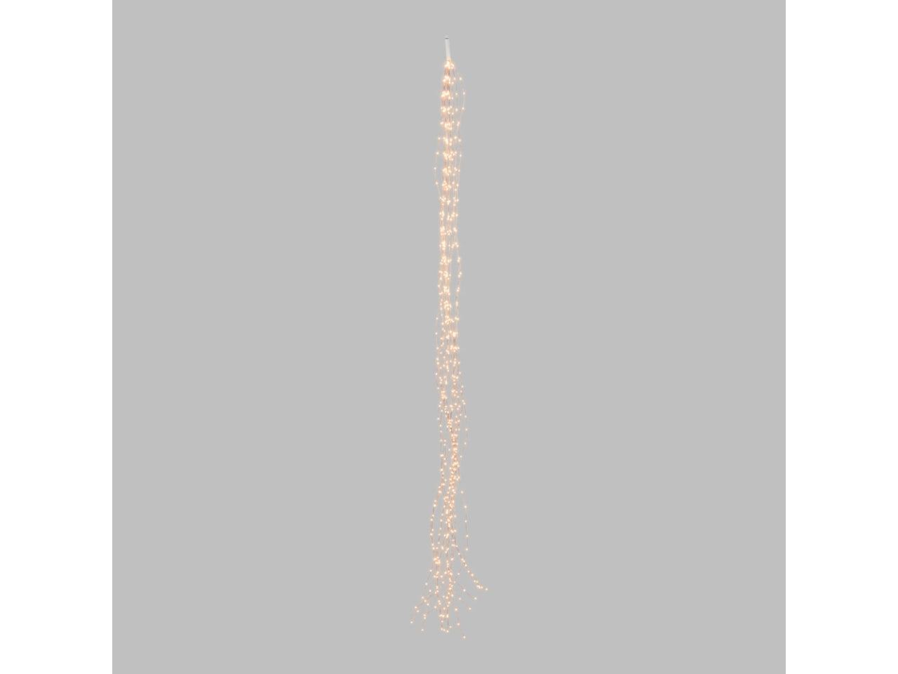 Cascata 600 microled bianco traditional e gioco di luce automatico flashled diamond, 2mt filo rame per uso interno/esterno