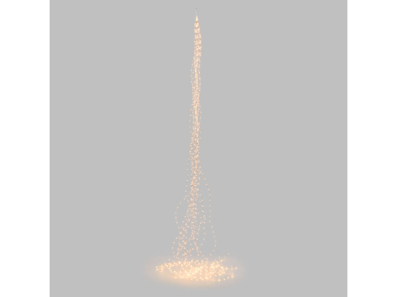 Cascata 900 microled bianco traditional e gioco di luce automatico flashled diamond, 3mt filo rame per uso interno/esterno
