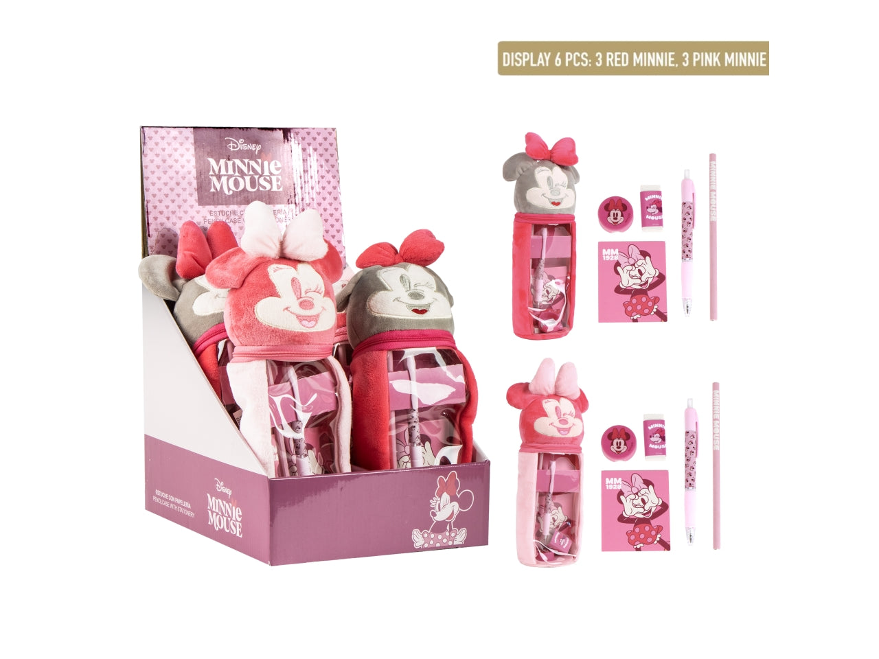 Minnie astuccio in peluche torna a scuola