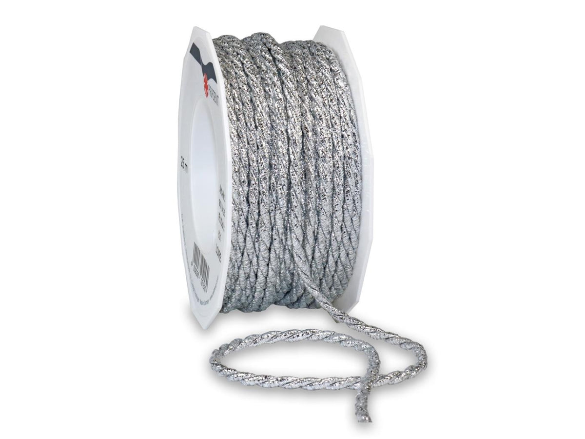 Nastro loire 0,4cmx25mt argento
