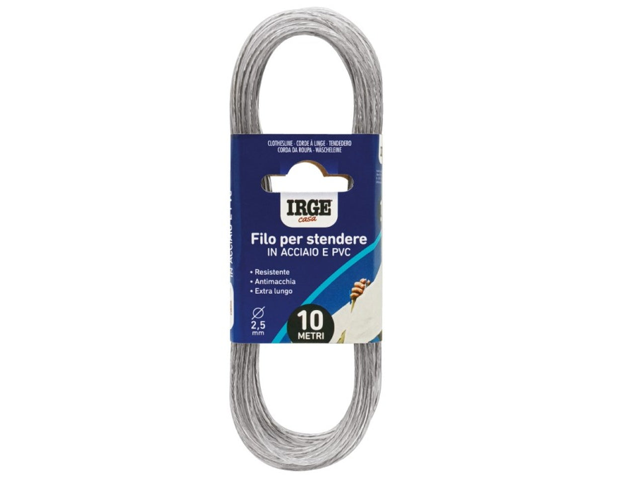 Stendibiancheri acciaio 10 m 2,5mm