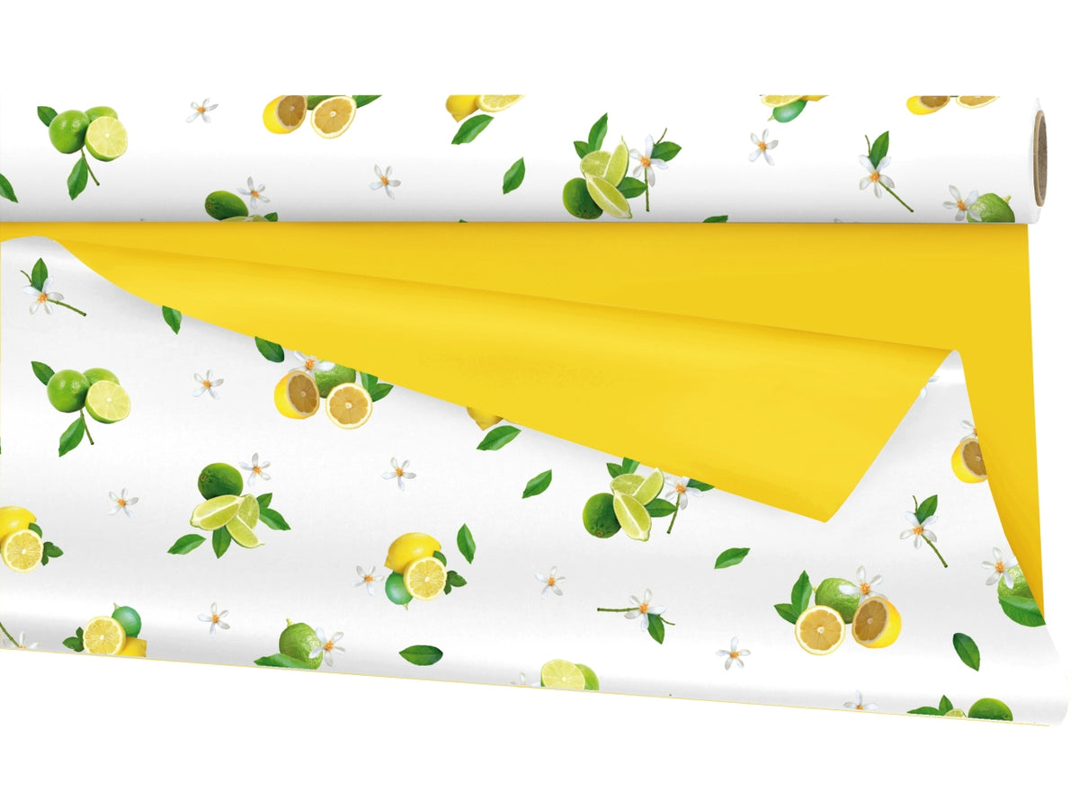 Bobina citrons in ppl dople face con limoni 1x25mt