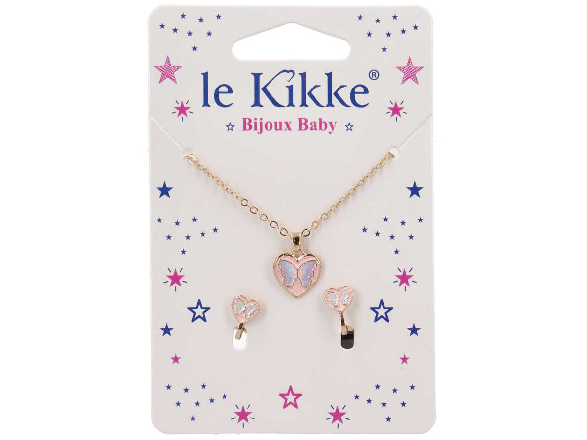 Collana e orecchini heart