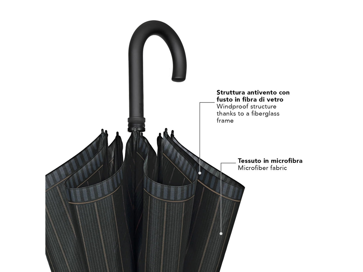 Ombrello uomo. 65cm golf automatico rigato