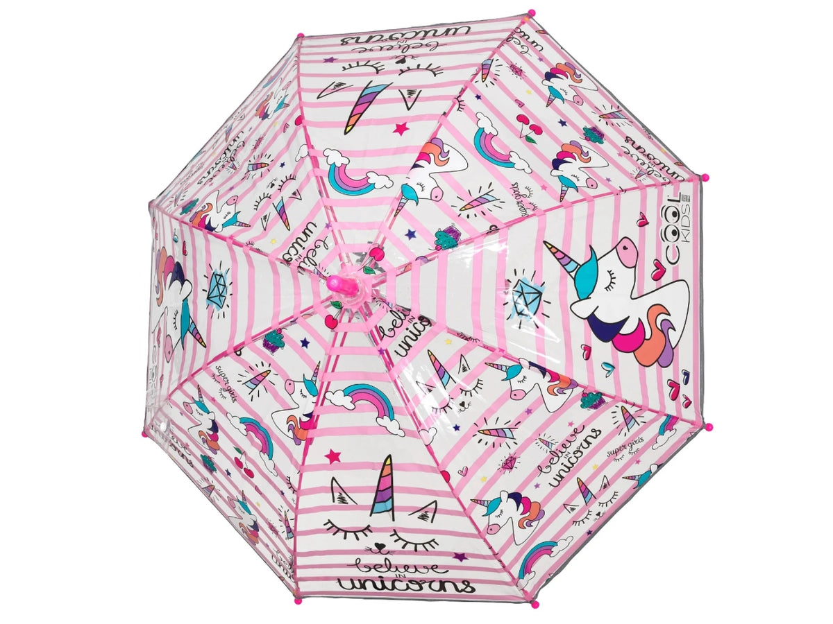 Ombrello kids manuale 45cm cupola Unicorno