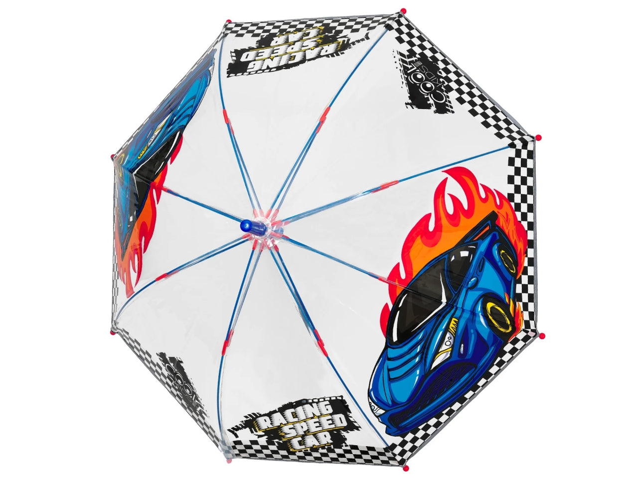 Ombrello kids manuale 45cm cupola Racing car kids