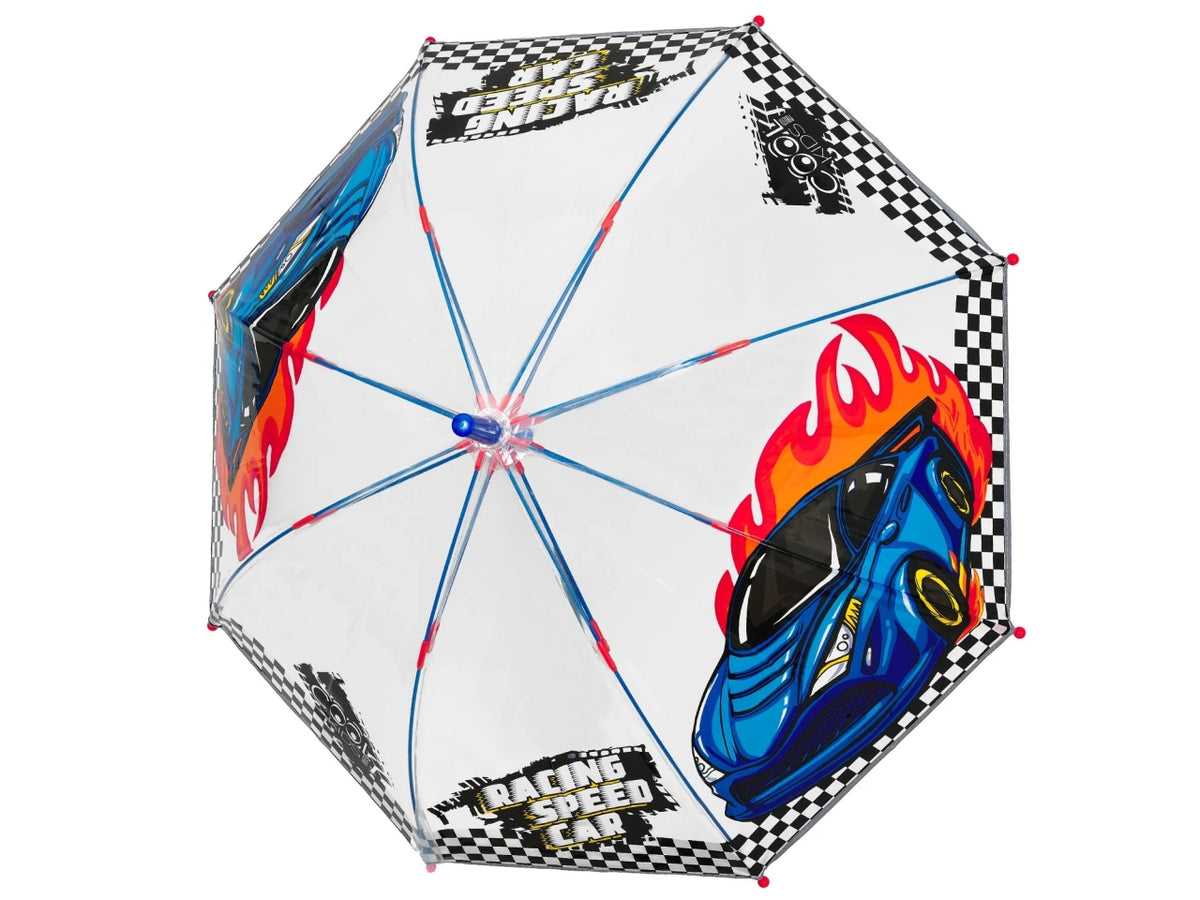 Ombrello kids manuale 45cm cupola Racing car kids