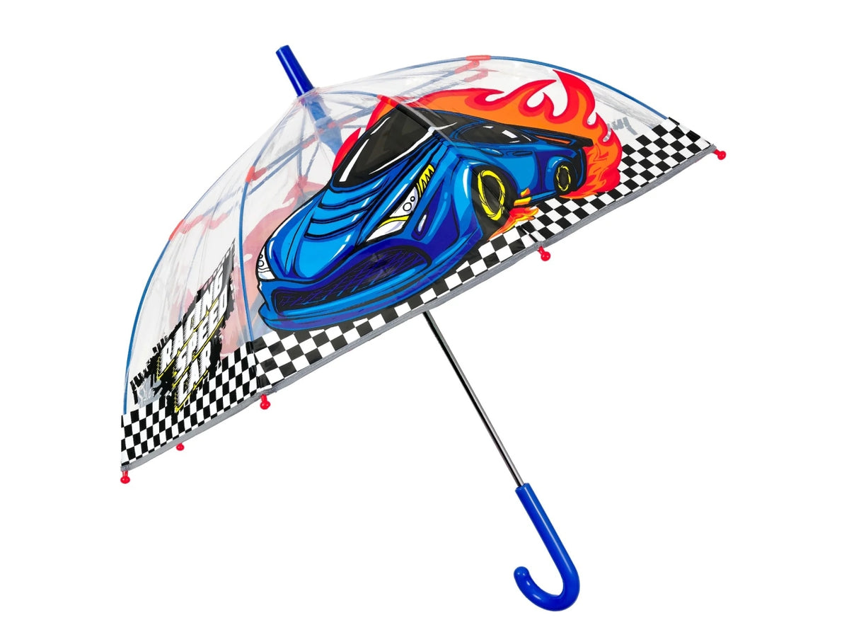Ombrello kids manuale 45cm cupola Racing car kids