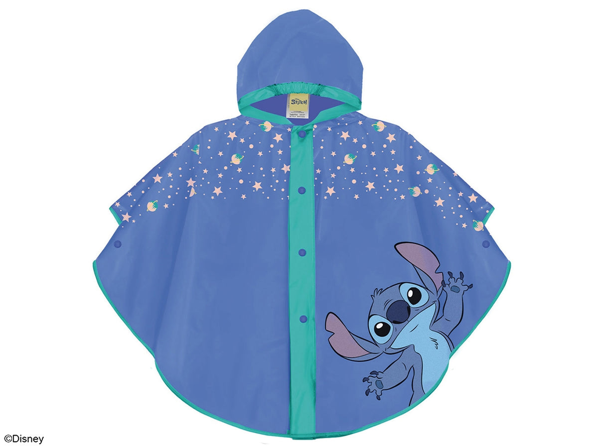 Poncho kids pioggia Stitch