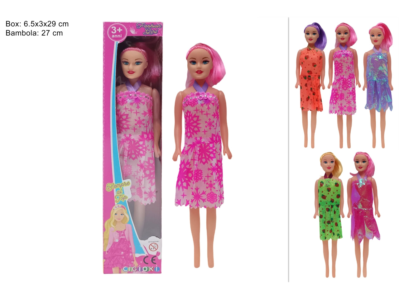 Bambola in 5 assortimenti