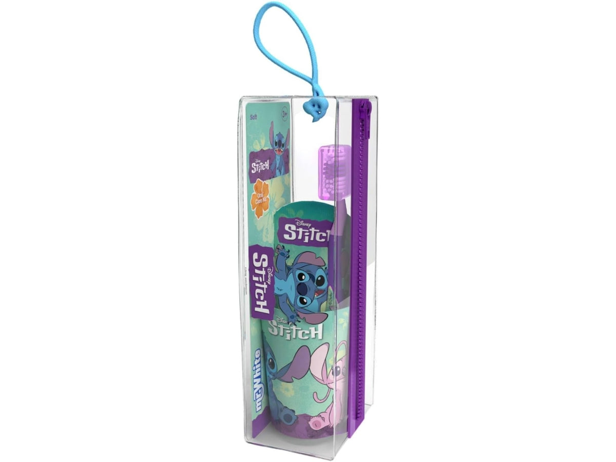 Stitch pochette bicchiere con spazzolino e dentifricio 75ml