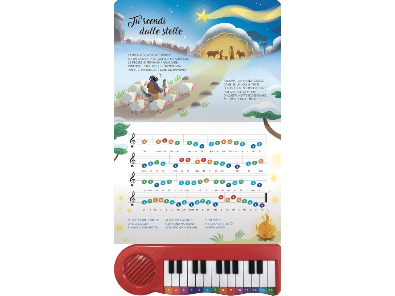 Libro pianoforte di natale