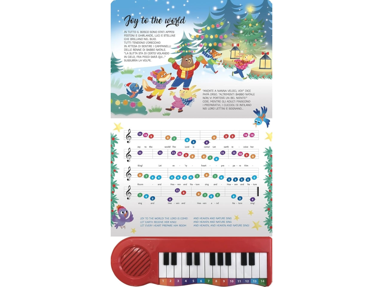 Libro pianoforte di natale