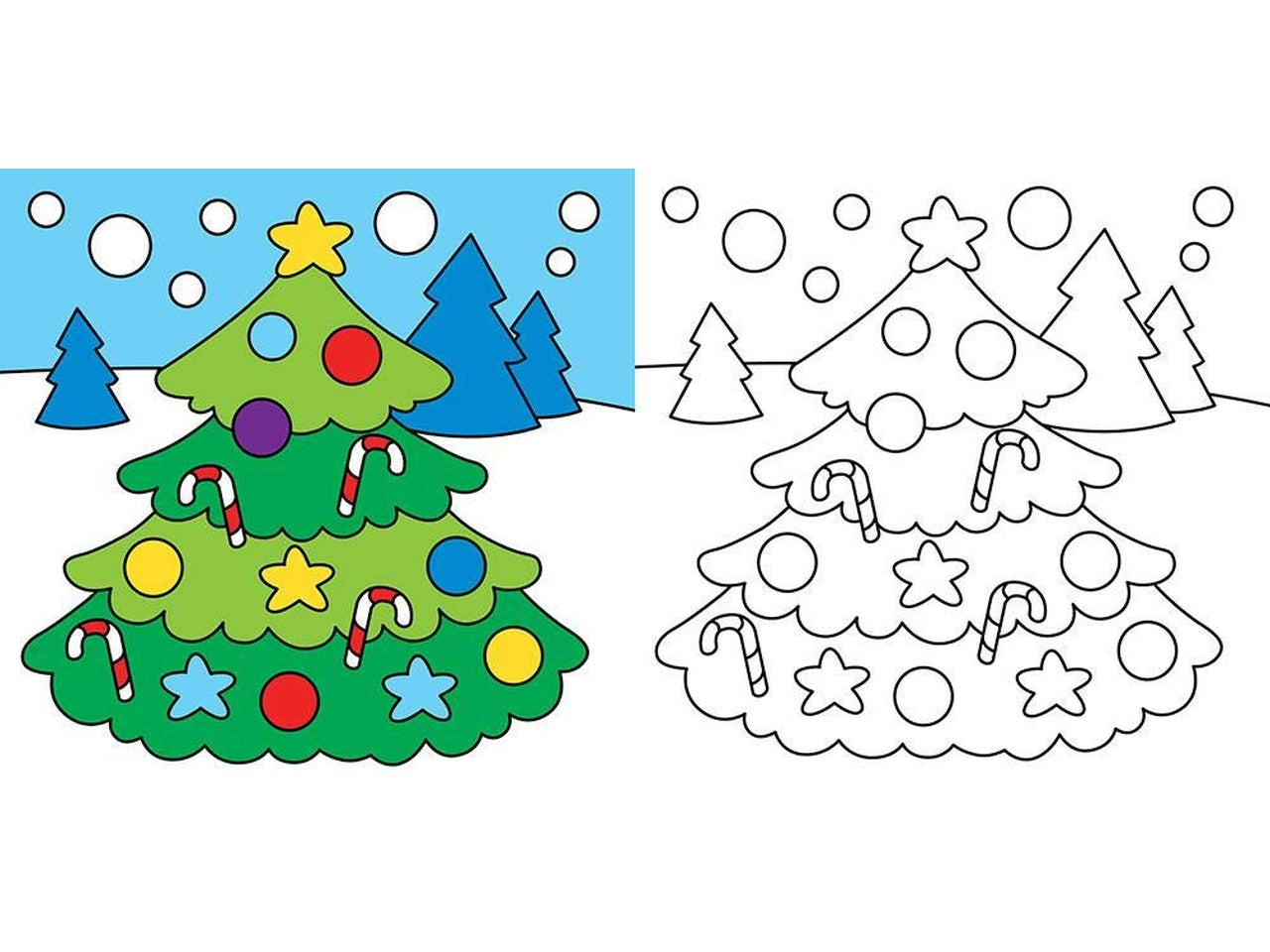 Colorare a natale con pennarelli magici