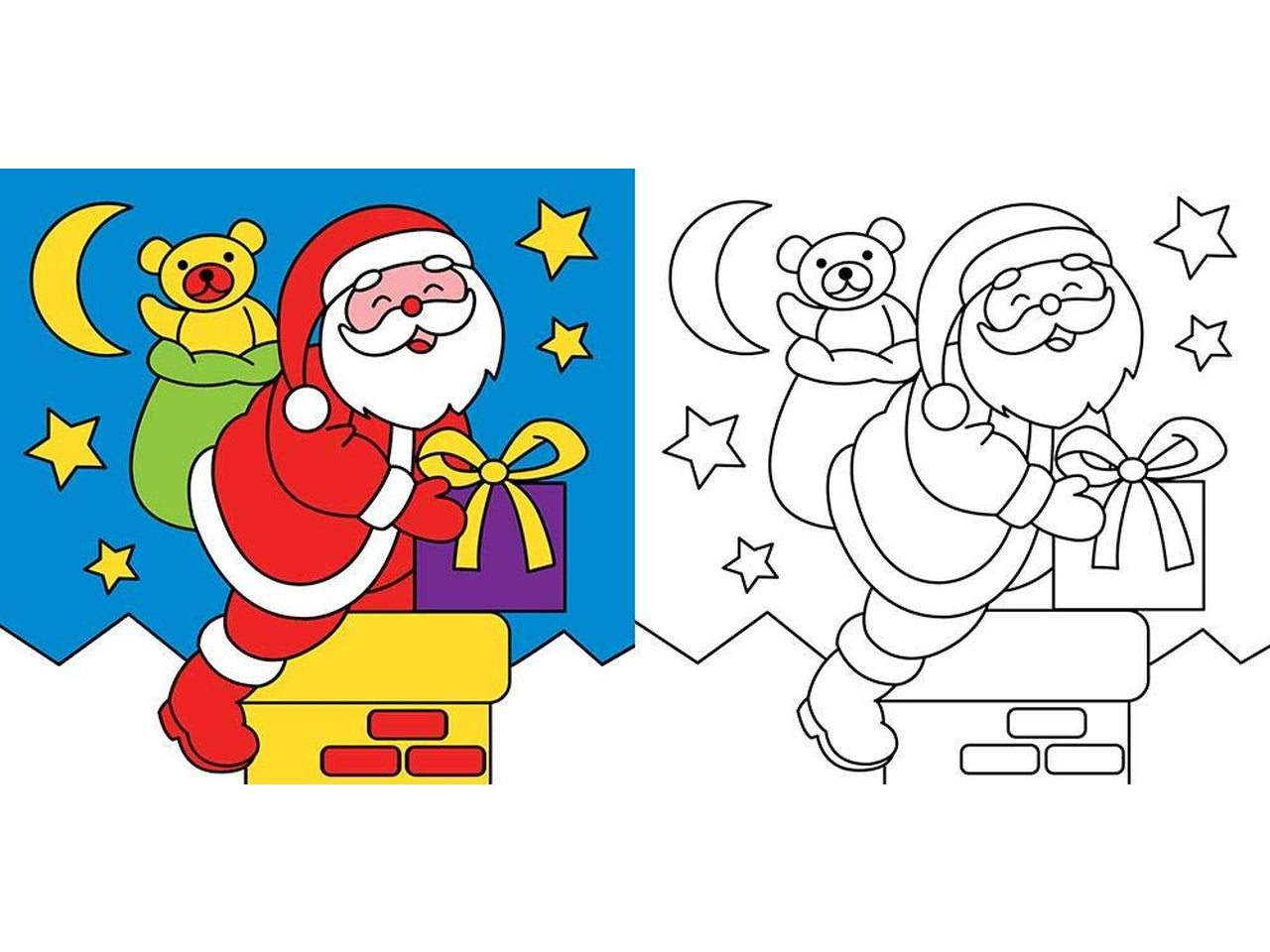 Colorare a natale con pennarelli magici