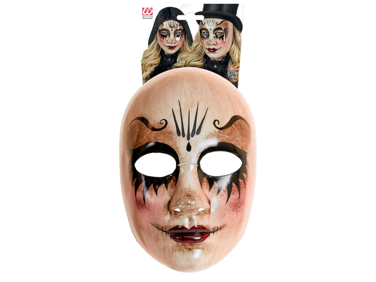 Maschera commedia dell'arte donna inquietante
