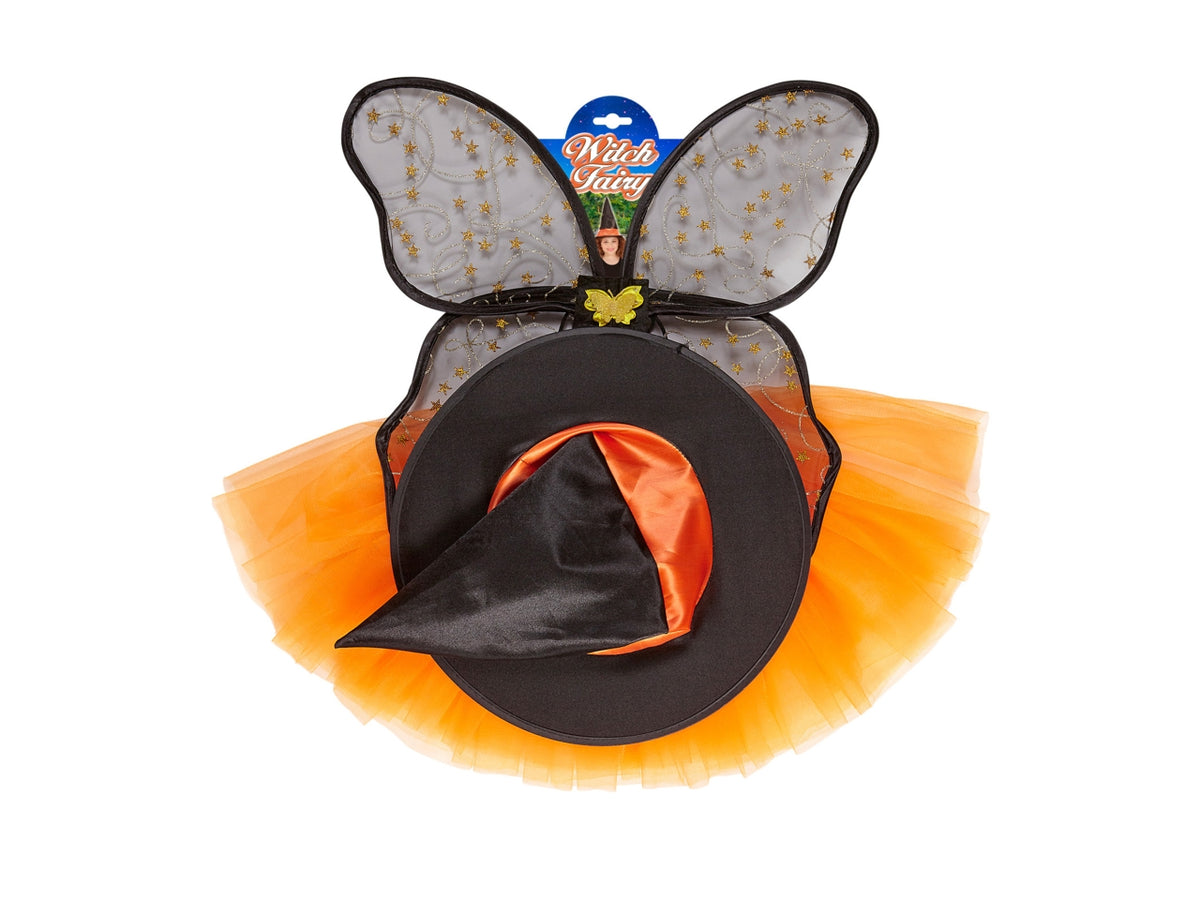 Costume fatina strega tutu, ali e cappello