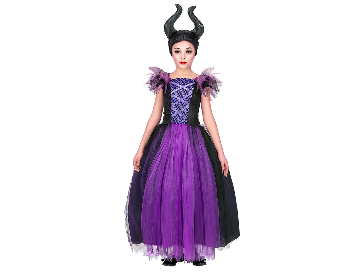 Costume malefica 164cm 14-16anni composto da vestito e copricapo