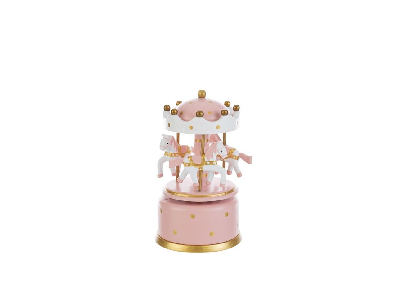 Giostrina carillon in legno 7,5xh.13cm rosa con astuccio abbinato