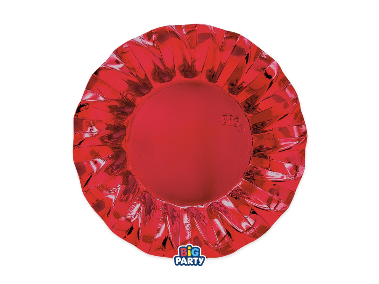 Wavy piatti fondi 24cm in confezione da 6 pezzi rosso metal