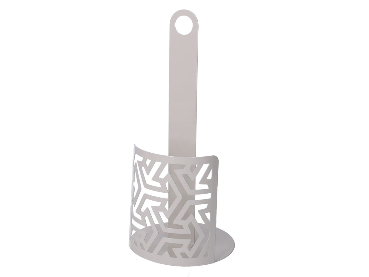 Portascottex in metallo frecce bianco tondo d.15xh.33cm