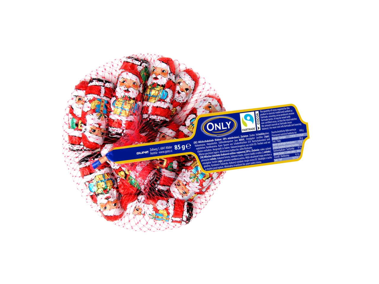 Babbi natale di cioccolato al latte 85gr