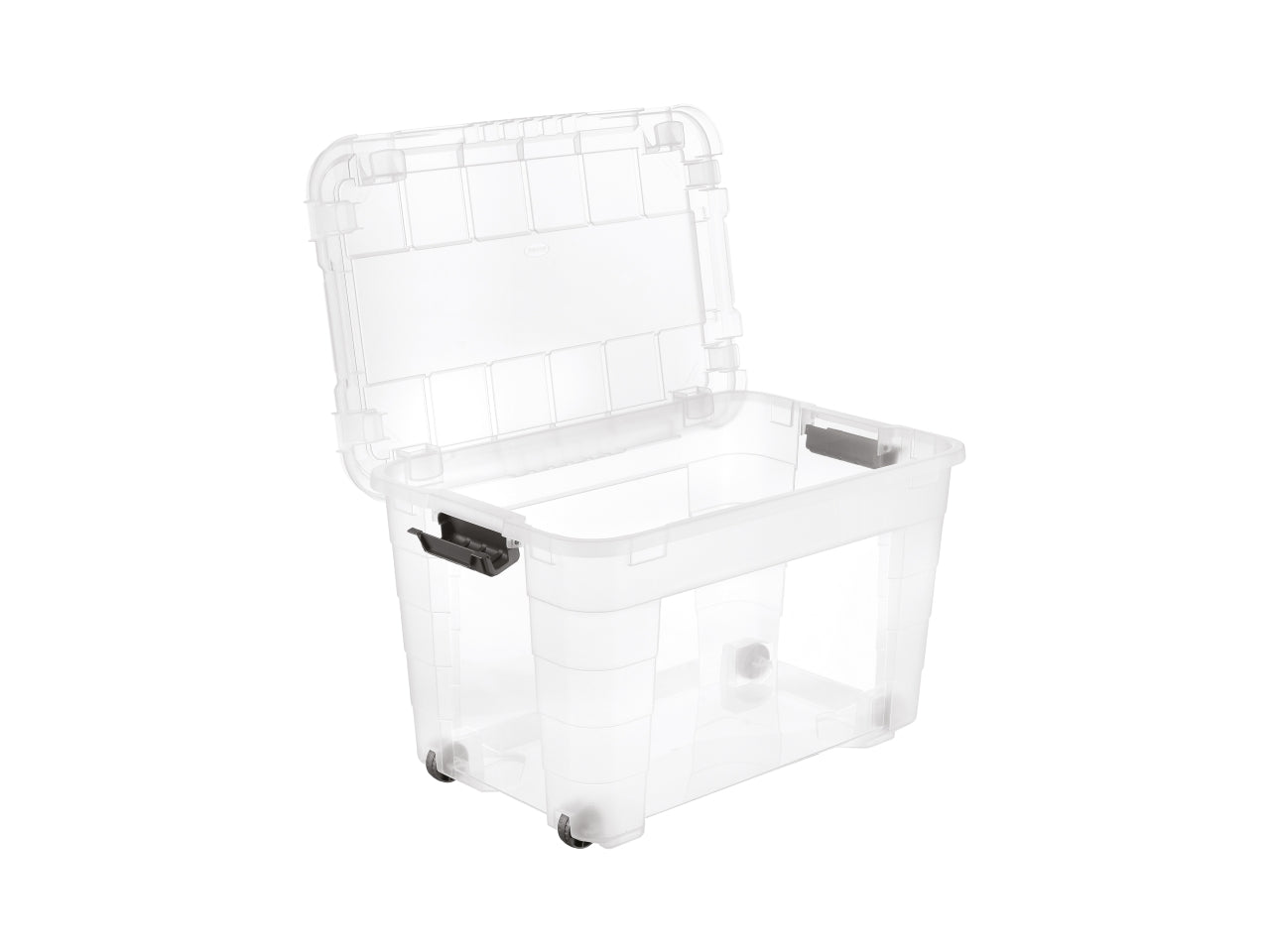 Box magic 4up 60 con coperchio e ruote colore trasparente e oceano$