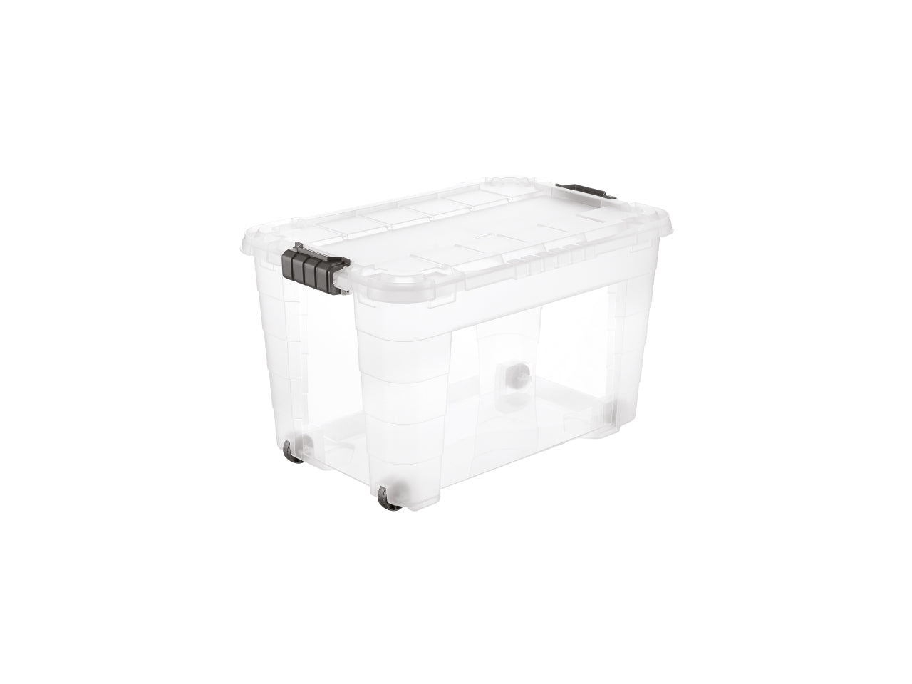 Box magic 4up 60 con coperchio e ruote colore trasparente e oceano$