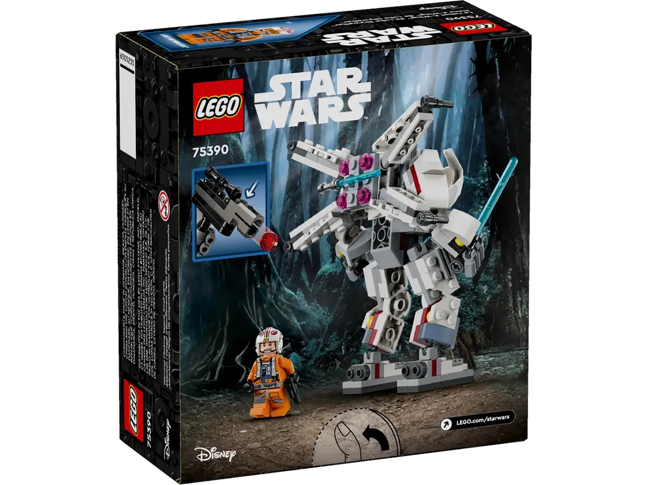 Lego Star Wars TM Mech X-Wing di Luke Skywalker