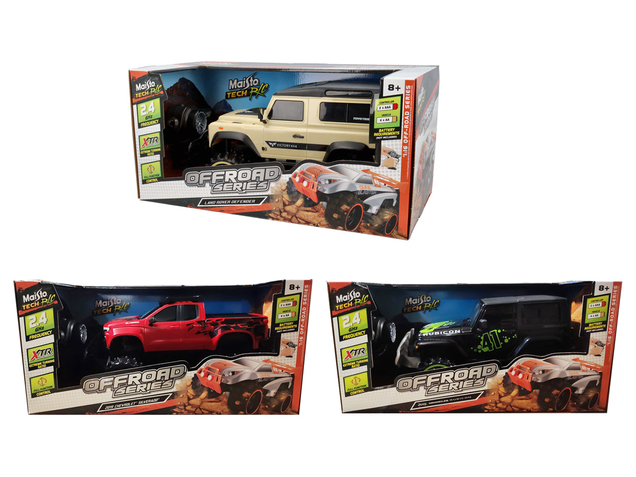 Auto Off-road radio comando 2.4ghz scala 1:16 $