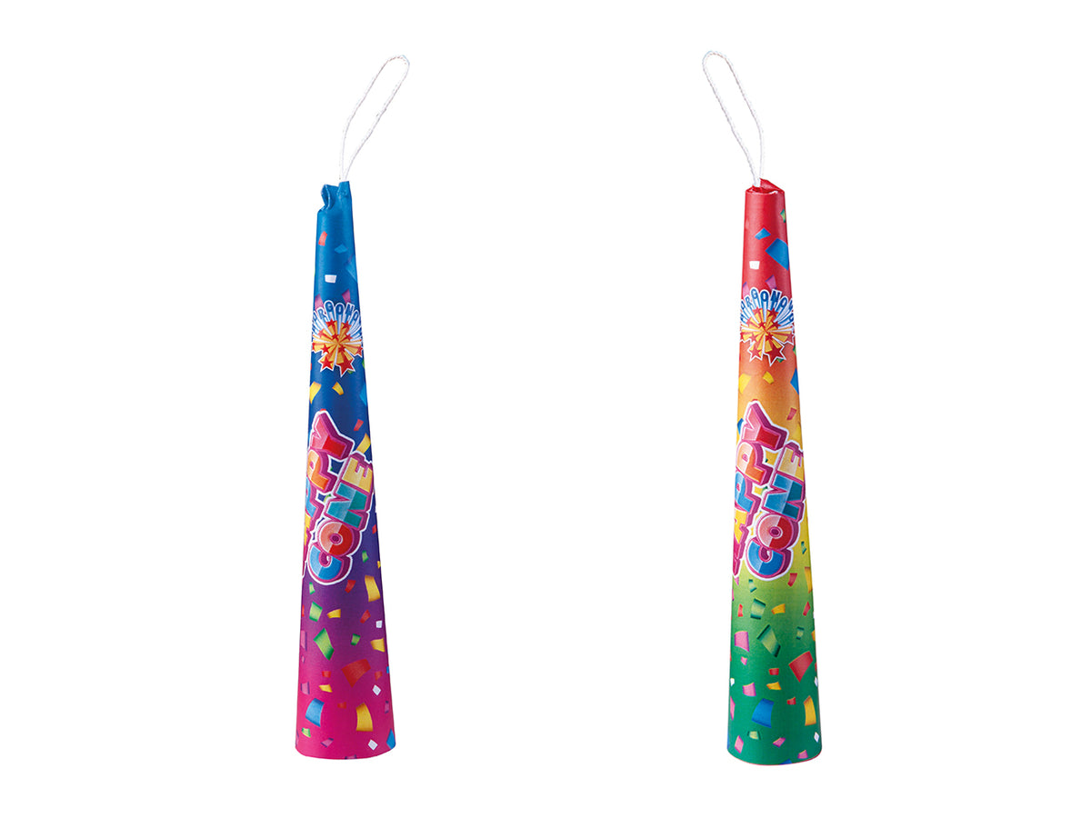 Happy cone box 6 scatole da 6 lancia coriandoli