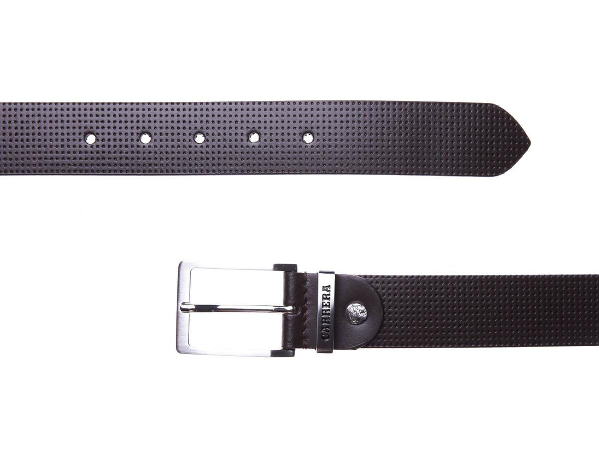 Carrera cintura 3,5cm in pelle marrone tg.L