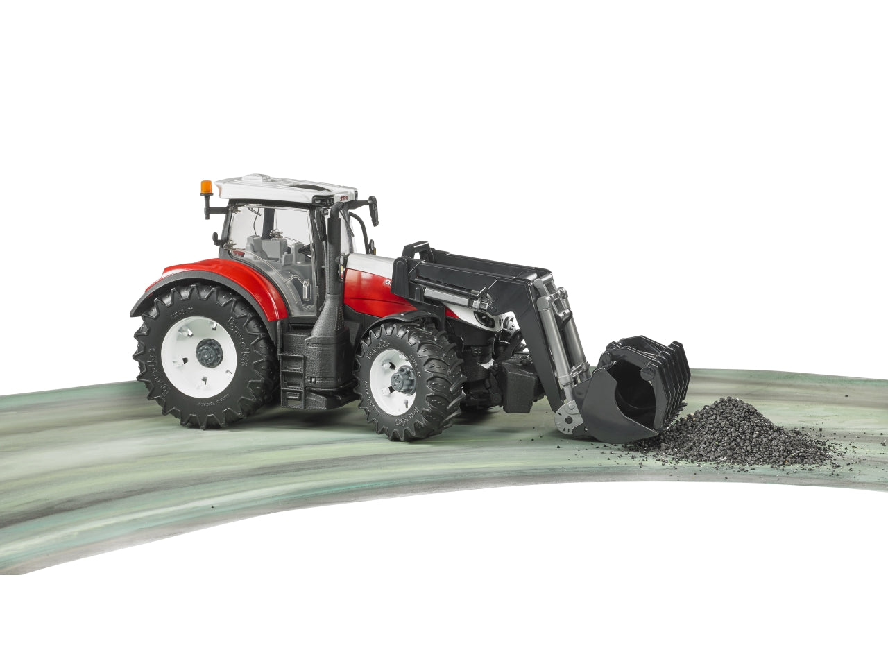 Trattore steyr 6300 terrus cvt con benna