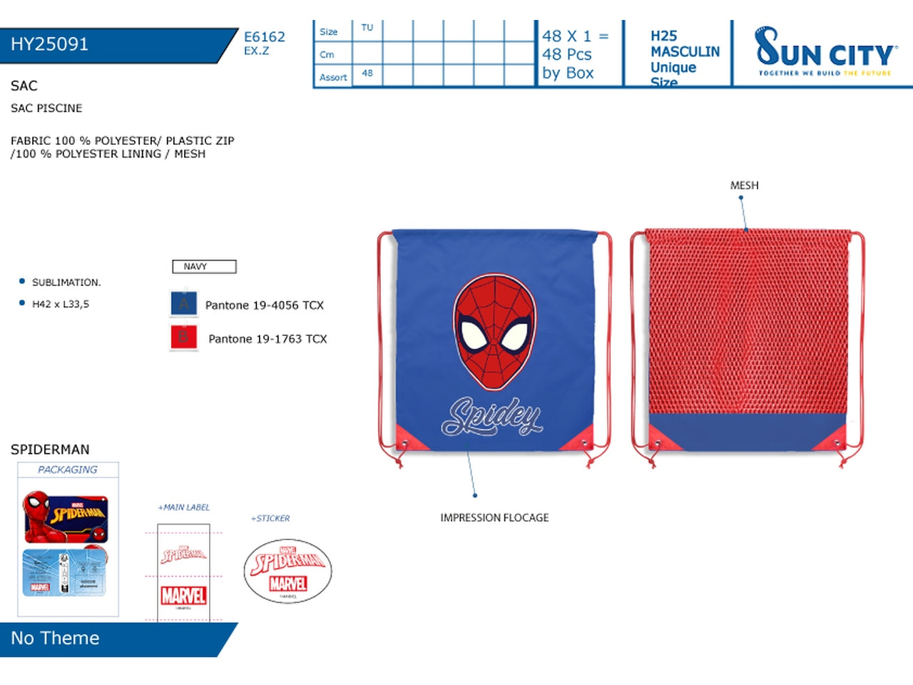 Spiderman sacca