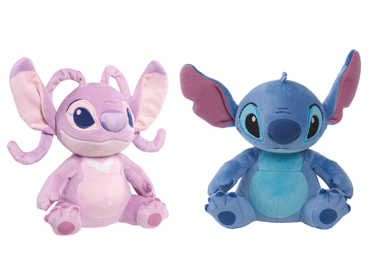 Disney Stitch & Angel, peluche assortiti, profumati e musicali, altezza 15cm