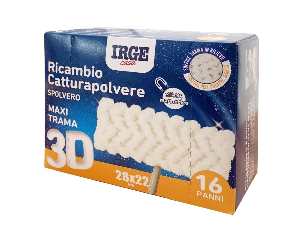 Panno catturapolvere 3D, scatola da 16 panni