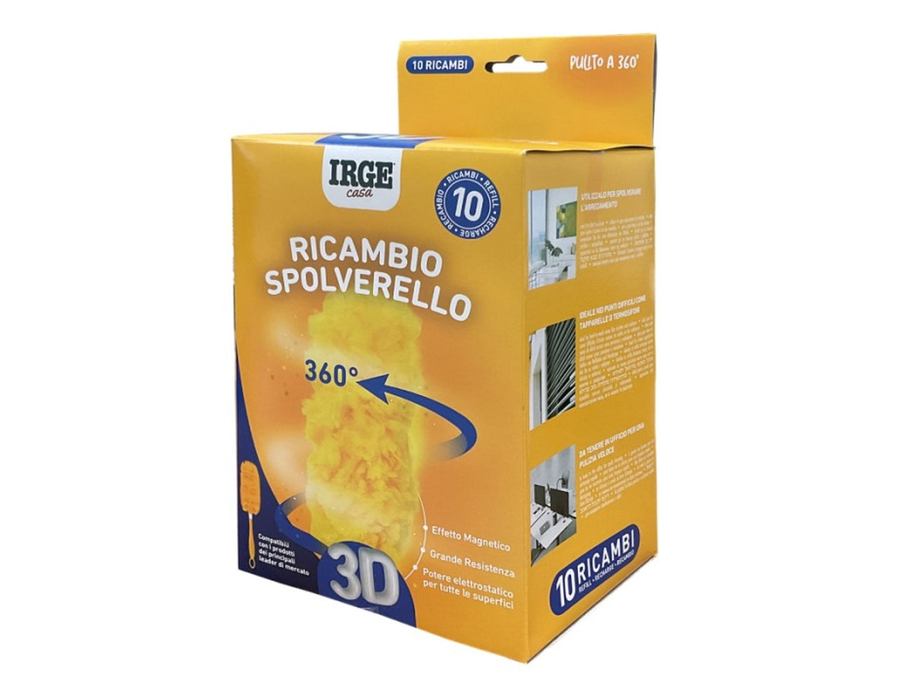 Ricambio piumino spolverello 3d set da 10 pezzi