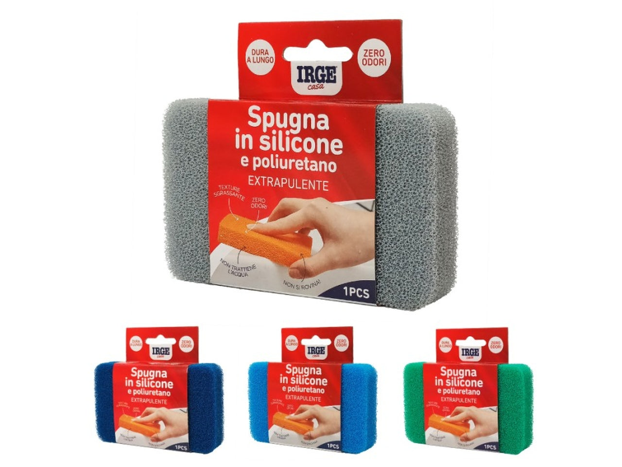 Spugna silicone e poliuretano